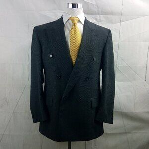 Roberto Vasalli Double Breasted Gray Suit Blazer